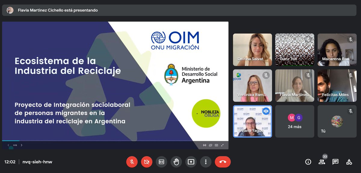 👉Junto a <a href="/MDSNacion/">Ministerio de Desarrollo Social de la Nación</a> y <a href="/NoblezaObliga_/">Nobleza Obliga.org</a> realizamos el evento "Ecosistema de la industria del reciclaje♻️. Integración sociolaboral de personas migrantes", donde participaron cámaras, empresas y org. gubernamentales vinculadas a la industria de reciclaje y el cuidado del ambiente.