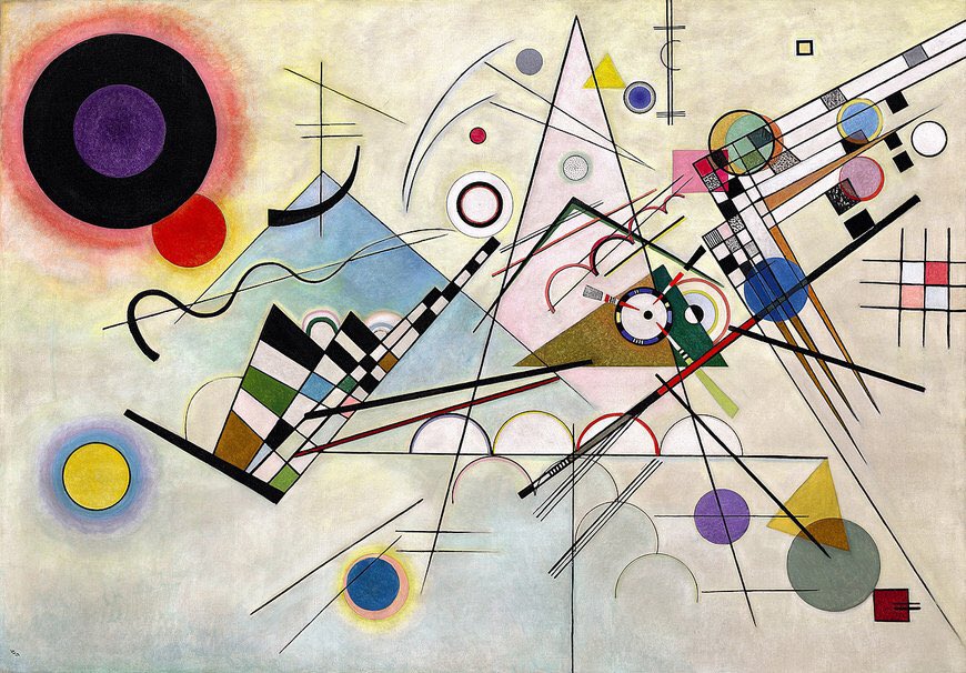 seetheTEN's tweet photo. Ten in Miracle track video for NCT Universe, 2021 // "Composition VIII" and "Transverse Line" by Wassily Kandinsky, 1923 // Art by Ten IG live, 2019 
#WayV_TEN #TEN https://t.co/RYwhzwCPWS