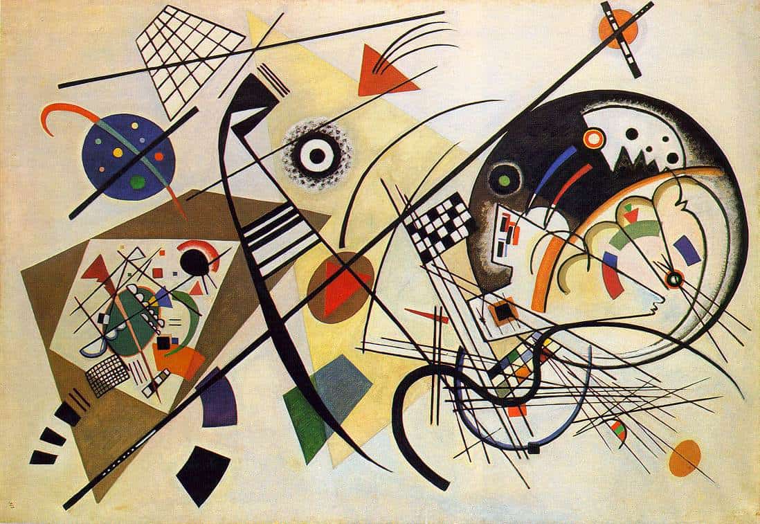 seetheTEN's tweet photo. Ten in Miracle track video for NCT Universe, 2021 // "Composition VIII" and "Transverse Line" by Wassily Kandinsky, 1923 // Art by Ten IG live, 2019 
#WayV_TEN #TEN https://t.co/RYwhzwCPWS