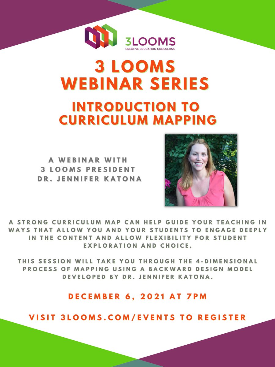 Visit 3looms.com/about to learn more about 3 Looms President Dr. Jennifer Katona, and don't forget to RSVP to her webinar on Monday, December 6!