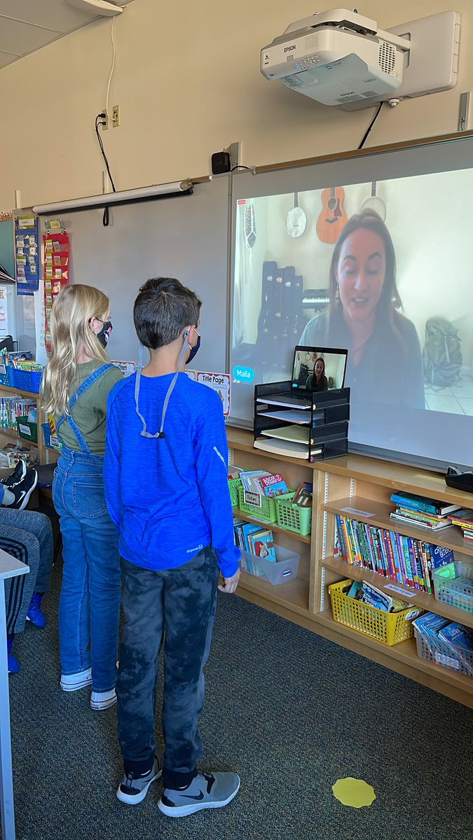 Katewhipple18's tweet photo. #ExploringByTheSeat  4th graders can learn from talking live to scientists like Malia Byrtus. It helps them to think of ideas for what they want to be when they are older. School matters!@ebtsoyp https://t.co/4ba3nARpnx