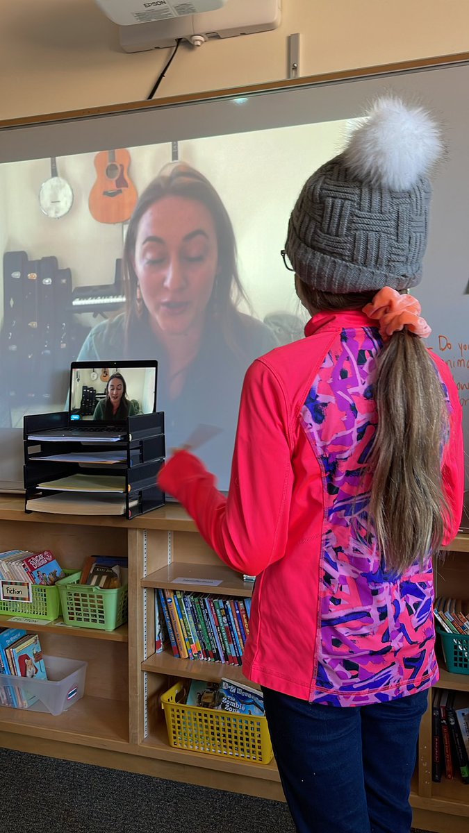 Katewhipple18's tweet photo. #ExploringByTheSeat  4th graders can learn from talking live to scientists like Malia Byrtus. It helps them to think of ideas for what they want to be when they are older. School matters!@ebtsoyp https://t.co/4ba3nARpnx