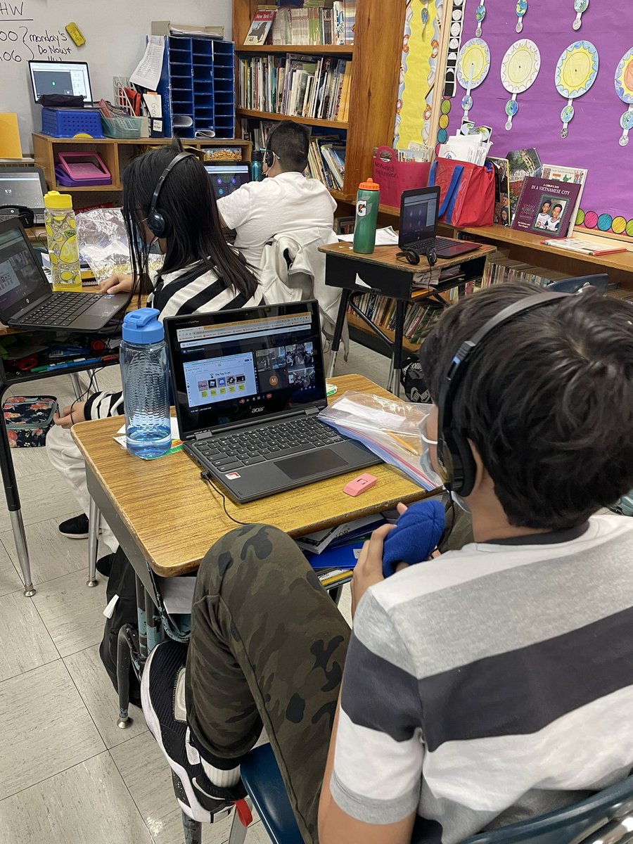 After finalizing our ⭐️ Top 5 Tech Tools ⭐️, students presented to their classmates utilizing Google Meet Breakout rooms! Sharing our favorite tools &amp; seeing what we had in common was a great way to close out this activity! #LookForTheAwesome #VS24 #VS24tech