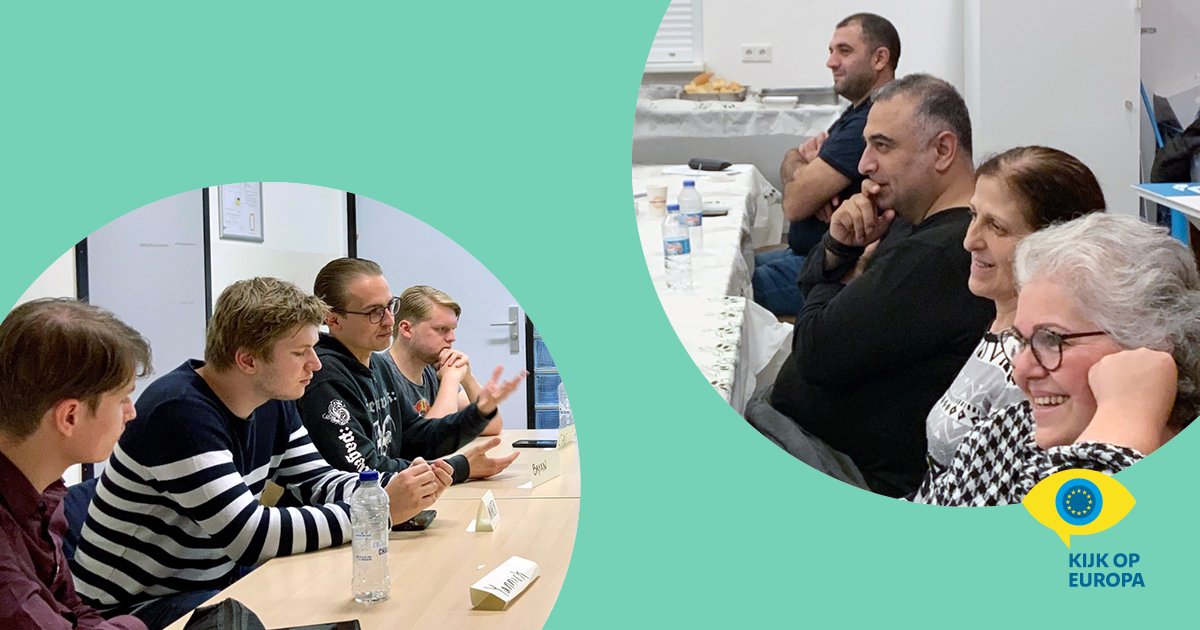 KijkopEuropa's tweet photo. Online en door het hele land deden Nederlanders mee aan themabijeenkomsten voor de burgerdialoog #KijkopEuropa. Op basis van die gesprekken is vandaag aan de Eerste en Tweede Kamer een rapport aangeboden met aanbevelingen van Nederlanders aan de EU: https://t.co/YCdTvkYbge https://t.co/lFVHHNkP9N