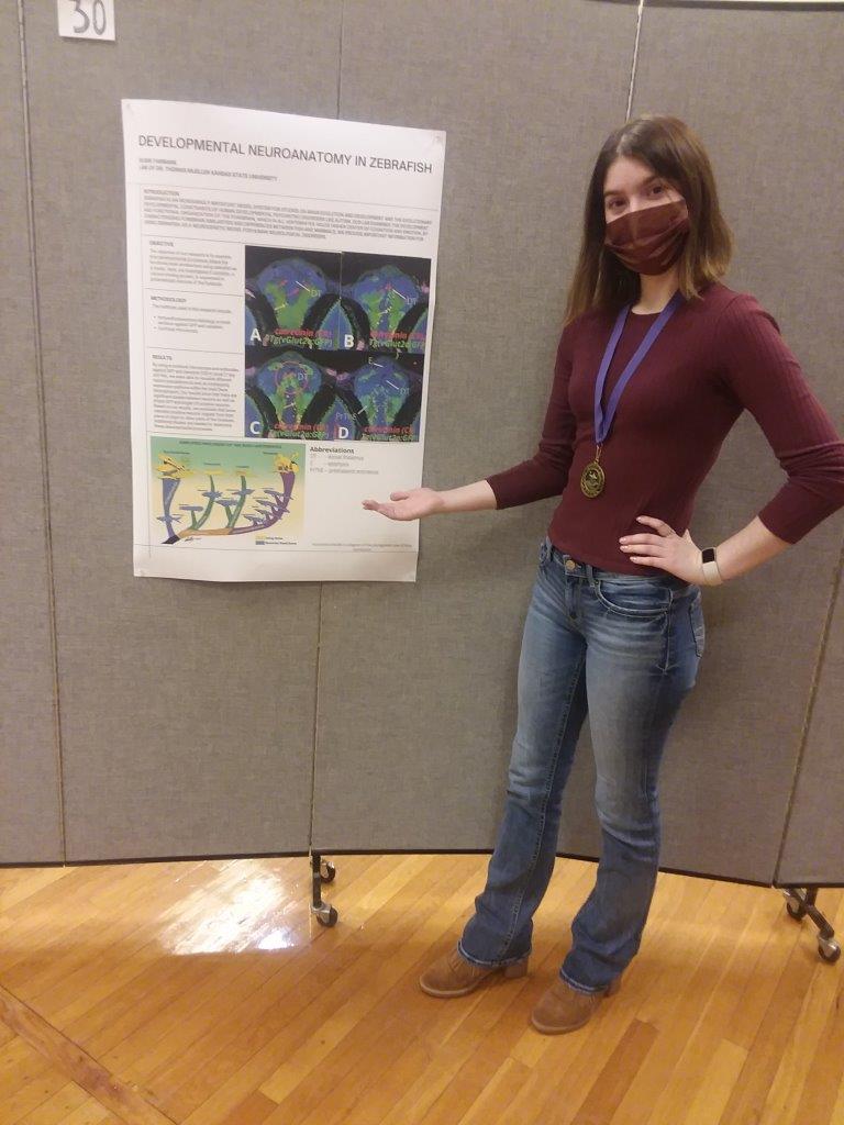 kstatebio's tweet photo. Congratulations to our freshman students that were part of the Exploring Scientific Research CAT Community mentored by Ruth Welti. They presented their work at the Undergraduate Research Symposium sponsored the Office of Research and Creative Inquiry at the K-State Union. https://t.co/rcKCRTytaT
