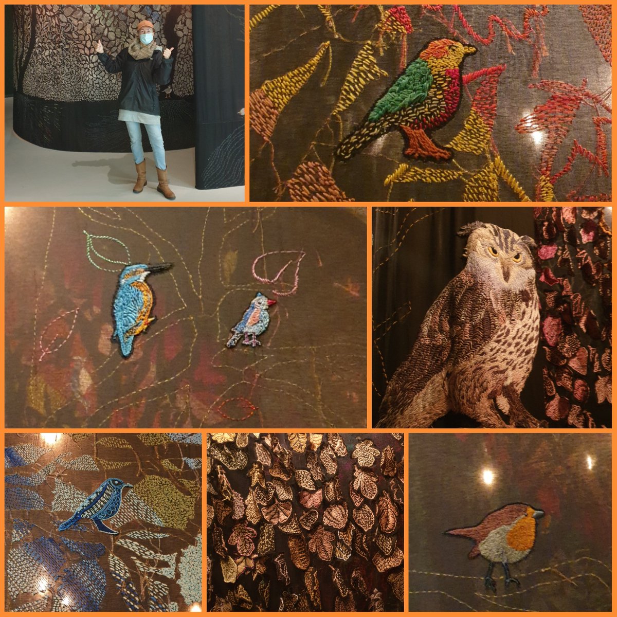 Prachtig! 100.000 bomen, een bos van draad <a href="/ValkhofMuseum/">Valkhof Museum</a>. Kunstenares Sara Vrugt. #borduursel #prachtig #bomen