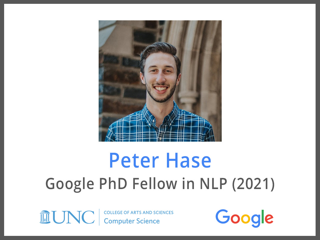 UNC Computer Science (@unccs) on Twitter photo Congratulations to @PeterBHase (PhD student in @uncnlp group) on receiving the prestigious <a href="/GoogleAI/">Google AI</a> PhD Fellowship for his work in #NLProc and #XAI #AIsafety
Article: cs.unc.edu/news-article/h…
<a href="/UNC/">UNC-Chapel Hill</a>Research <a href="/unccollege/">UNC College of Arts and Sciences</a> @UNC Congratulations to @PeterBHase (PhD student in @uncnlp group) on receiving the prestigious <a href="/GoogleAI/">Google AI</a> PhD Fellowship for his work in #NLProc and #XAI #AIsafety
Article: cs.unc.edu/news-article/h…
<a href="/UNC/">UNC-Chapel Hill</a>Research <a href="/unccollege/">UNC College of Arts and Sciences</a> @UNC
