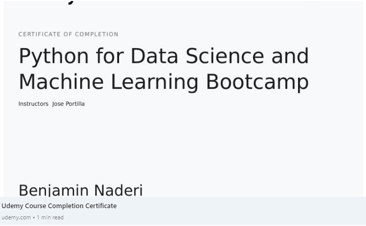 Benjamin_Nad's tweet image. Excellent course that empowers me in my daily job and broadens my scope in data analytics. 
bit.ly/3rybDTb

Thanks to @thermofisher for providing many development opportunities. 

#python #machinelearning #datascience #thermofisherscientific