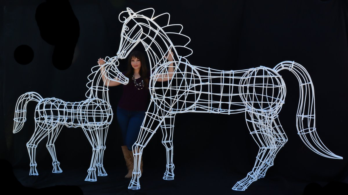 Artistwelder's tweet photo. I make these armatures for Topiary and Holiday Lighting. https://t.co/IM8fjZ17CI