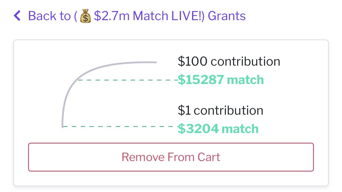 right now $100 donation through gitcoin is being matched $15,000. pls do it 

gitcoin.co/grants/1668/co…