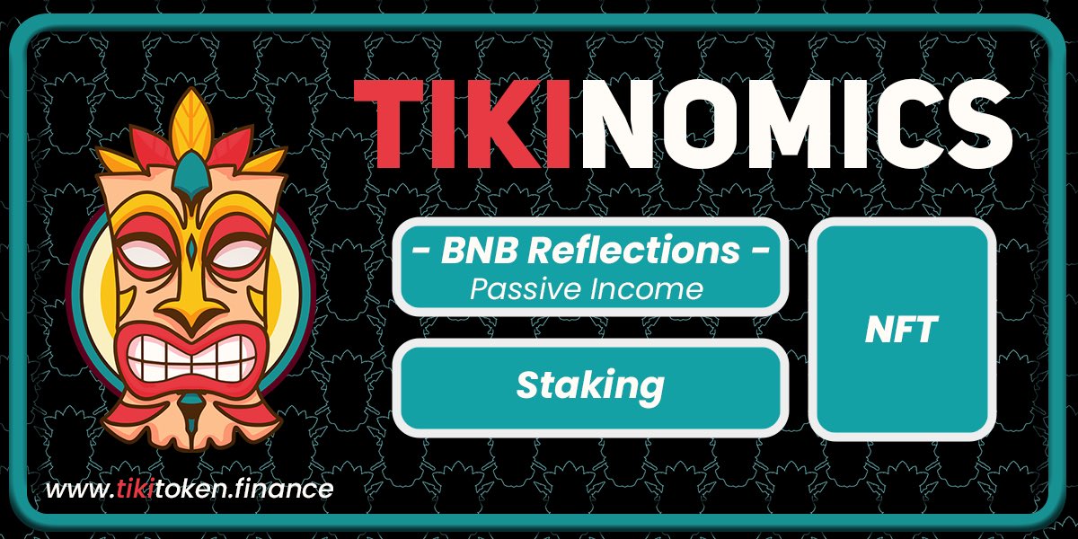 Tiki Token, the first and original #BNB #reflection #token 💎💎💎

➡️ Earn passive income #tikinomics

➡️ tikitoken.finance

Join Tiki Token today 😍

#100xCoin #100x #BSCGems #BSC #investing #Investment #staking #pasiveincome #altcoins #cryptocurrency #NFTCommmunity