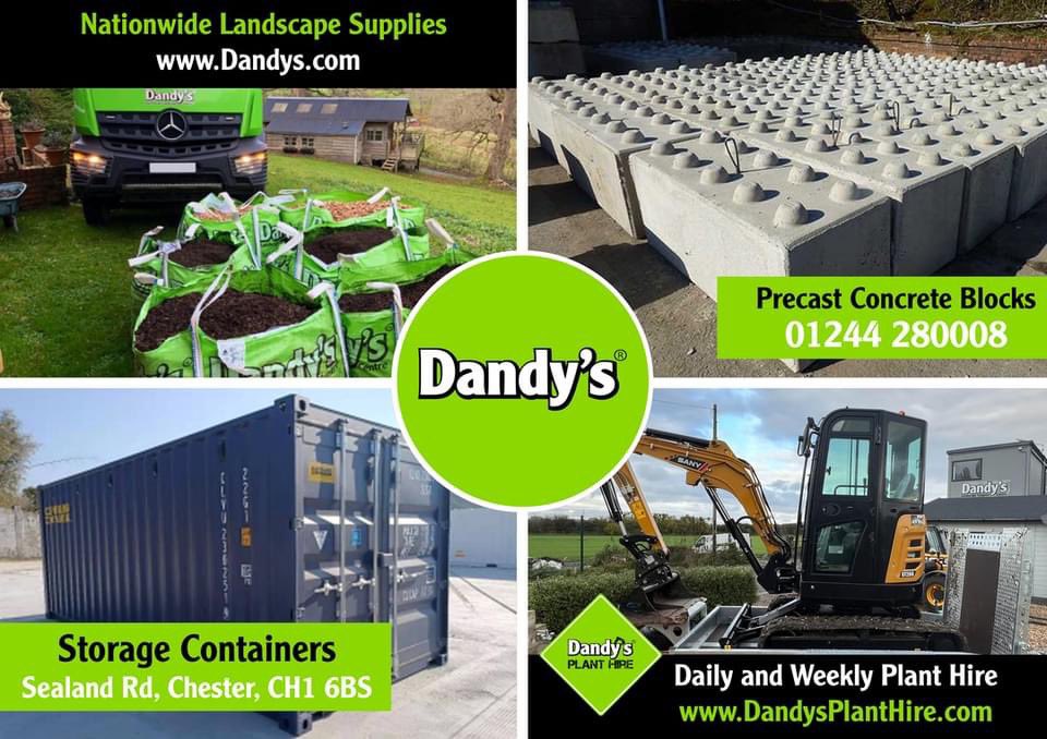 AdamDandy's tweet photo. Much more than just great Topsoil!
Plant Hire, Precast Concrete Blocks and Storage Containers all available through Dandy's... Call us on 01244 280008 for a quote or email sales@dandys.com for further information.
#planthire #precastblocks #concreteblocks #storagecontainers https://t.co/cfKVcKpcDE