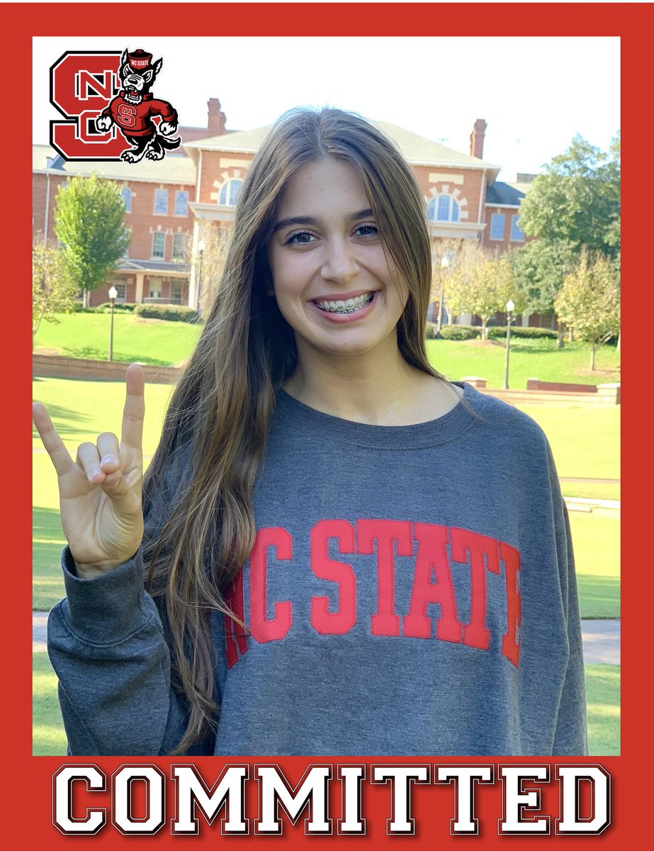 GabriellaKarman's tweet photo. i’m excited to announce that i’ve verbally committed to play &amp; further my academic career @ nc state! I want to thank my coaches &amp; teammates for supporting me &amp; my family &amp; friends for always being there. a huge thanks to coaches megan &amp; luka for the opportunity! go pack! ❤️🐺 https://t.co/oipGZBwUZP