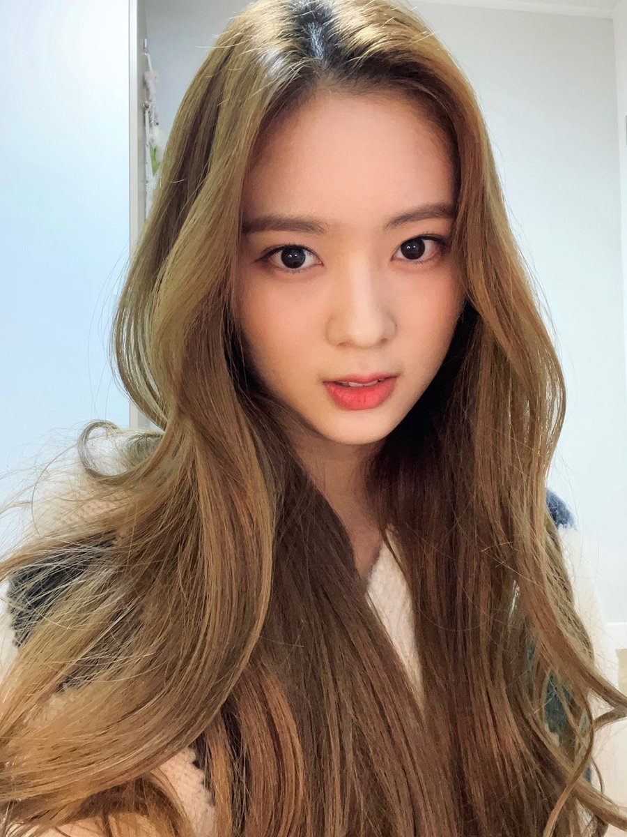 MayCBNEWS's tweet photo. [📷] Atualização da May no Twitter do Cherry Bullet.

"Selfie pros lullets que trabalharam duro essa semana 🎁
É fim de semana!
Obrigada pelo trabalho duro essa semana :)"

#메이 #MAY #CherryBullet #체리블렛 @cherrybullet https://t.co/InwmwXOEks
