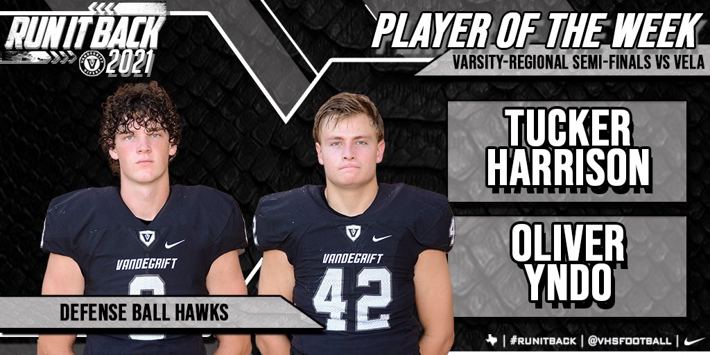 VHSFootball's tweet photo. Big shoutout to our Defensive POW in our Vela win! 🏆
@TuckerH03 🦍
@Oliveryndo 😎
@SterlingEmerso3 ⭐️
@Cristiondavis8 😈
@maxuhl1 🔥
@Alx_Foster ☠️ https://t.co/o0wImbu4ZY
