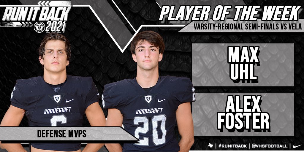 VHSFootball's tweet photo. Big shoutout to our Defensive POW in our Vela win! 🏆
@TuckerH03 🦍
@Oliveryndo 😎
@SterlingEmerso3 ⭐️
@Cristiondavis8 😈
@maxuhl1 🔥
@Alx_Foster ☠️ https://t.co/o0wImbu4ZY