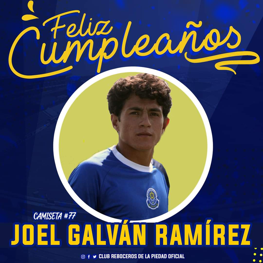 Querido Joel:

Sabemos que estás en un lugar lleno de luz, en el cielo. Es importante decirte felicidades, porque queremos mantener tu memoria viva. Hasta arriba ¡Feliz cumpleaños! 🙌🙏

#Amigo #Familia #Hermano #77 
#ReboceroFiel
<a href="/LigaPremier_FMF/">Liga Premier FMF</a>