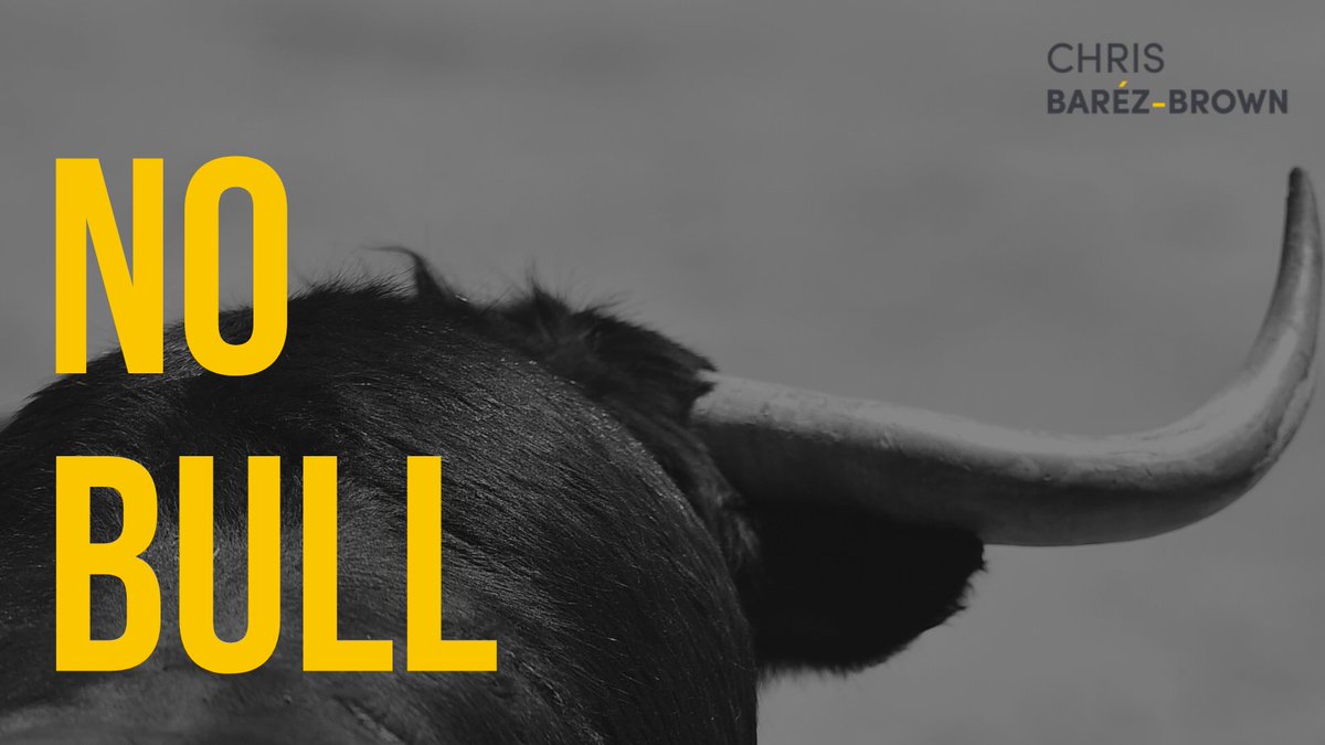 BarezBrown's tweet photo. All my life I have been a Bull.
I can stand on my own two feet.
I can deal with adversity.
I can work harder and longer.
Because I am a Bull.
But now I have had enough.
It's exhausting and it is not me.
Read more in my latest Blog.
https://t.co/yS4bNcdk4v
#nomorebull https://t.co/N5KI218X92