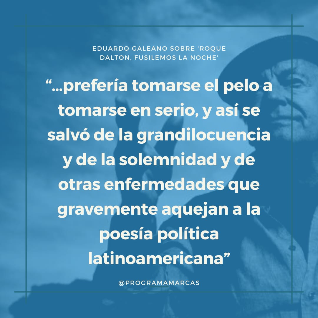 ProgramaMarcas's tweet photo. Y es que a Roque le importaba poco morir a pesar de su hambre de vida y su sentido del humor, que le permitía estallar en carcajadas aun en las más críticas circunstancias, y hacer reír hasta las piedras. 

#programadetelevision #programamarcas https://t.co/Nh12uqLugf