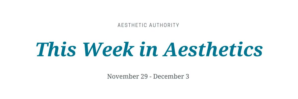This week in #aesthetics, we highlight November’s “Meet the Aesthetic Expert with <a href="/DrWillKirby/">Dr. WILL KIRBY</a>”, our weekly “Pointers with @208SkinDoc”, and more. buff.ly/3dcecSy #Aauthority