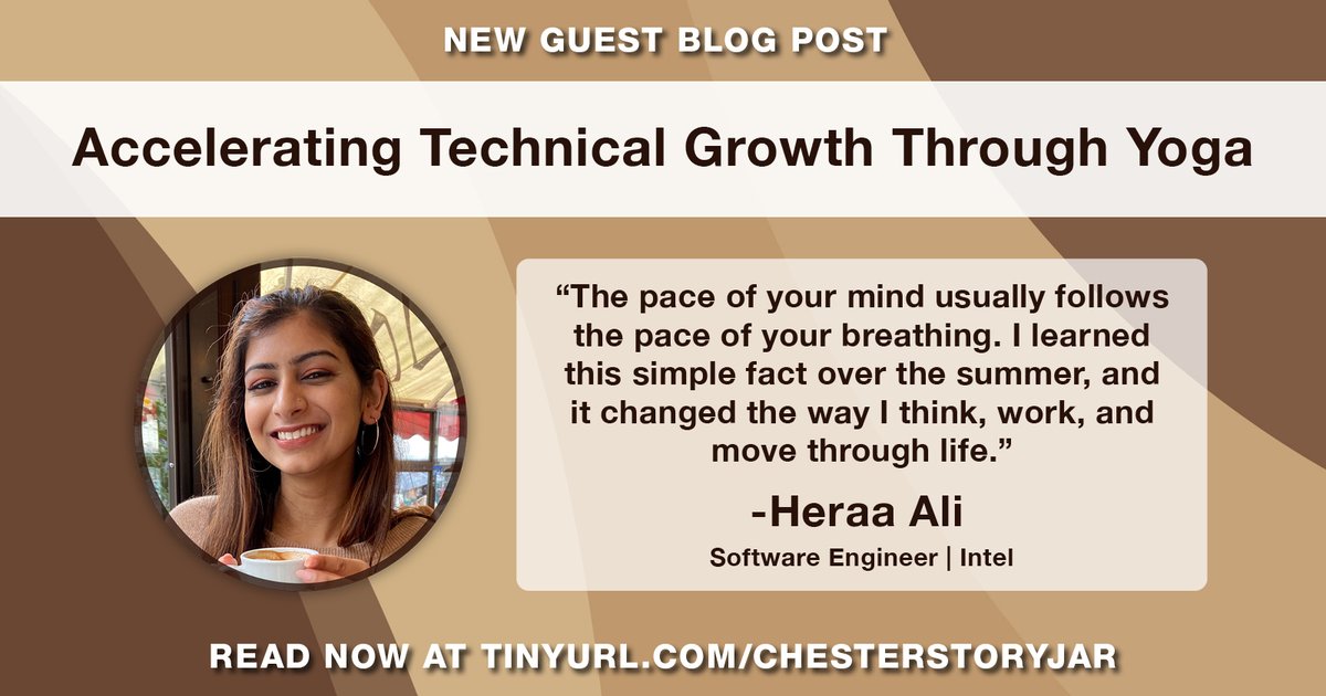 "...yoga is an outlet through which I can practice patience and gain perspective. Engineering is the outlet through which I use my brain to solve challenges; combing the two has helped me grow immensely."

Read more in Heraa Ali's guest blog: ow.ly/CxrH50H2qB3