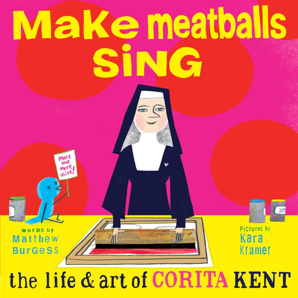 The Horn Book (@hornbook) on Twitter photo #CallingCaldecott: <a href="/emmie_stuart/">Emmie Stuart</a> on @MatthewBurgessJ + Kara Kramer's MAKE MEATBALLS SING: THE LIFE & ART OF CORITA KENT (<a href="/EnchantedLion/">Enchanted Lion Books</a>): "Kara Kramer’s illustrations are bold, avant garde, unconventional—and perfect." hbook.com/story/blogs/ma… #CallingCaldecott: <a href="/emmie_stuart/">Emmie Stuart</a> on @MatthewBurgessJ + Kara Kramer's MAKE MEATBALLS SING: THE LIFE & ART OF CORITA KENT (<a href="/EnchantedLion/">Enchanted Lion Books</a>): "Kara Kramer’s illustrations are bold, avant garde, unconventional—and perfect." hbook.com/story/blogs/ma…