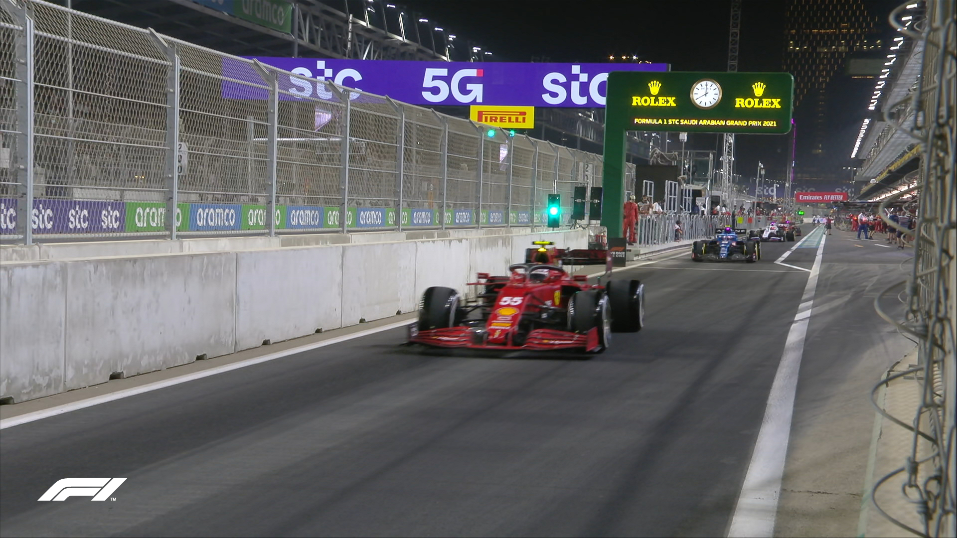 Początek FP2 przed Grand Prix Arabii Saudyjskiej