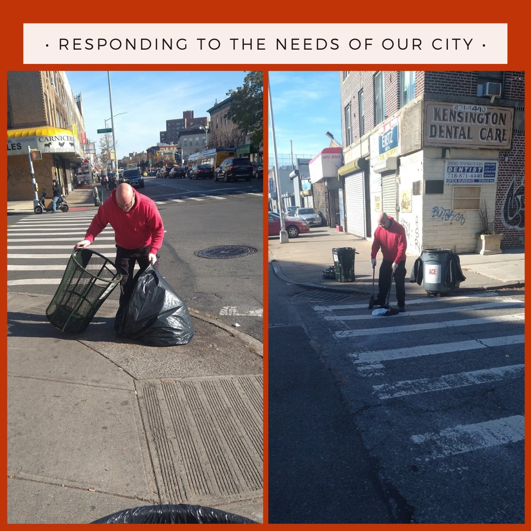 aceprogramsny's tweet photo. The ACE team were on Church Avenue in Brooklyn sweeping litter and making sure trash bins are not overflowing! Maintaining daily routes throughout the city guarantees a cleaner NY!
Thank you @bradlander for partnering with ACE!
#ACE #ACEPrograms #NYC #NY #CleanStreets https://t.co/auCDZIPVp7