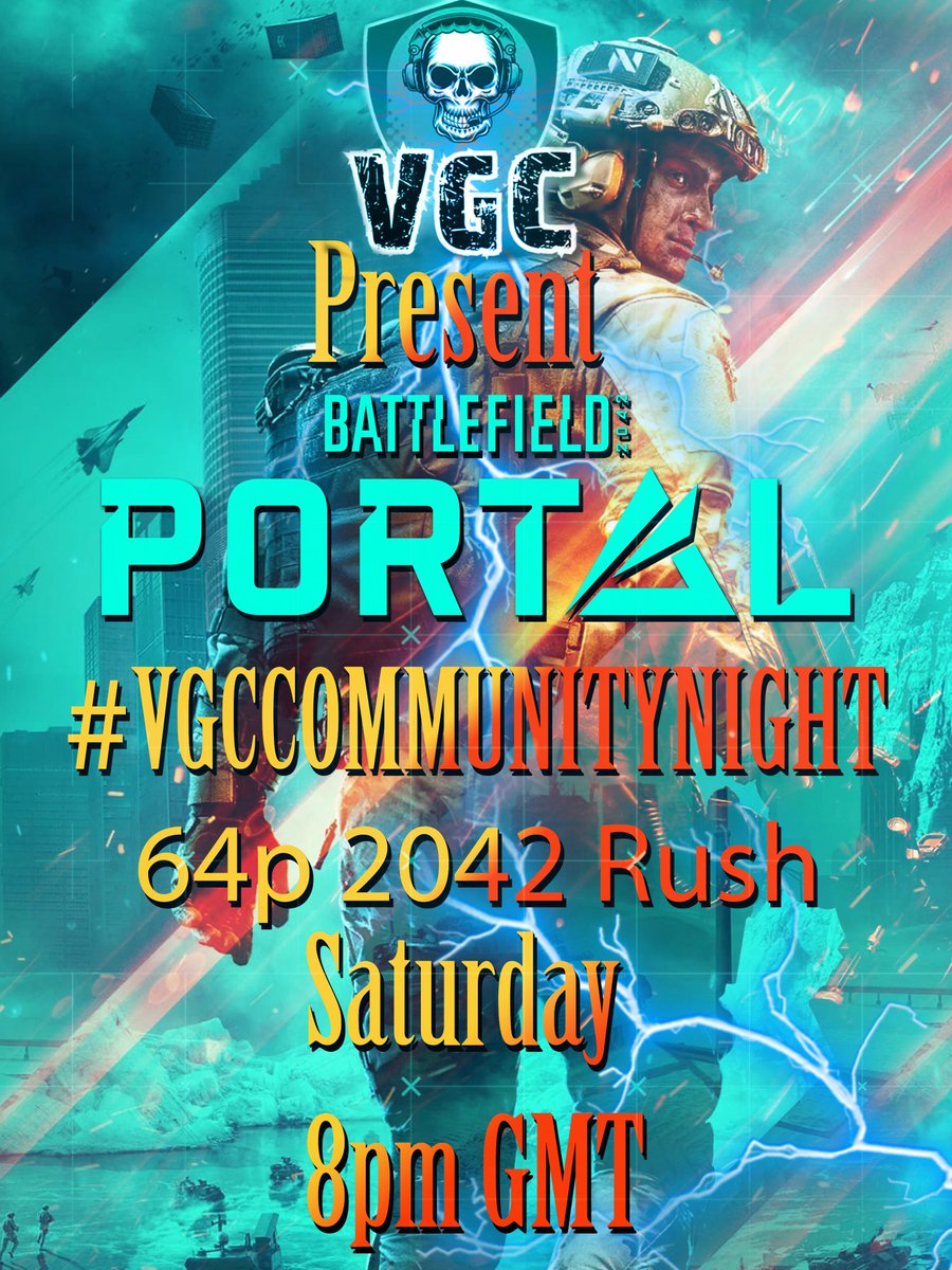 Carpo_vp's tweet photo. Join us tomorrow night for #VGCCommunity night, we'll be playing 64p #Battlefield2042 Rush on all maps with some modifications 😏
@LoganTheBrawler @darkosupe @FrederikDrabert @hayter_sam @skank_a_licious @itsnortymorty @YourBigBroSteve @JEPR9750  @MozzyFX @mod_bluejay @Sistoska https://t.co/qux100qIMu