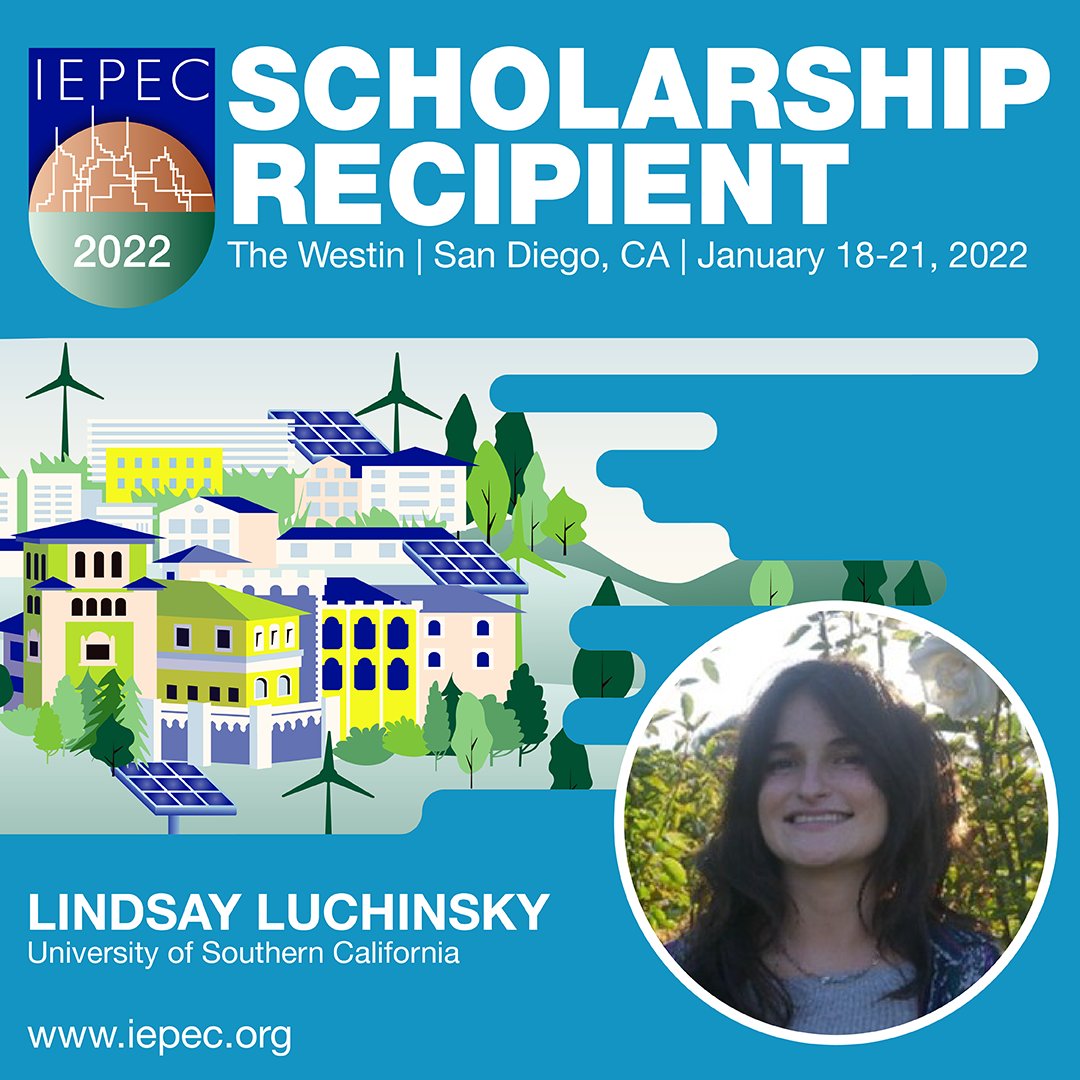 iepecinfo's tweet photo. CONGRATULATIONS to IEPEC 2022 Student Scholarship winner Lindsay Luchinsky, USC Viterbi School of Engineering, University of Southern California. https://t.co/plgMMkcCWw