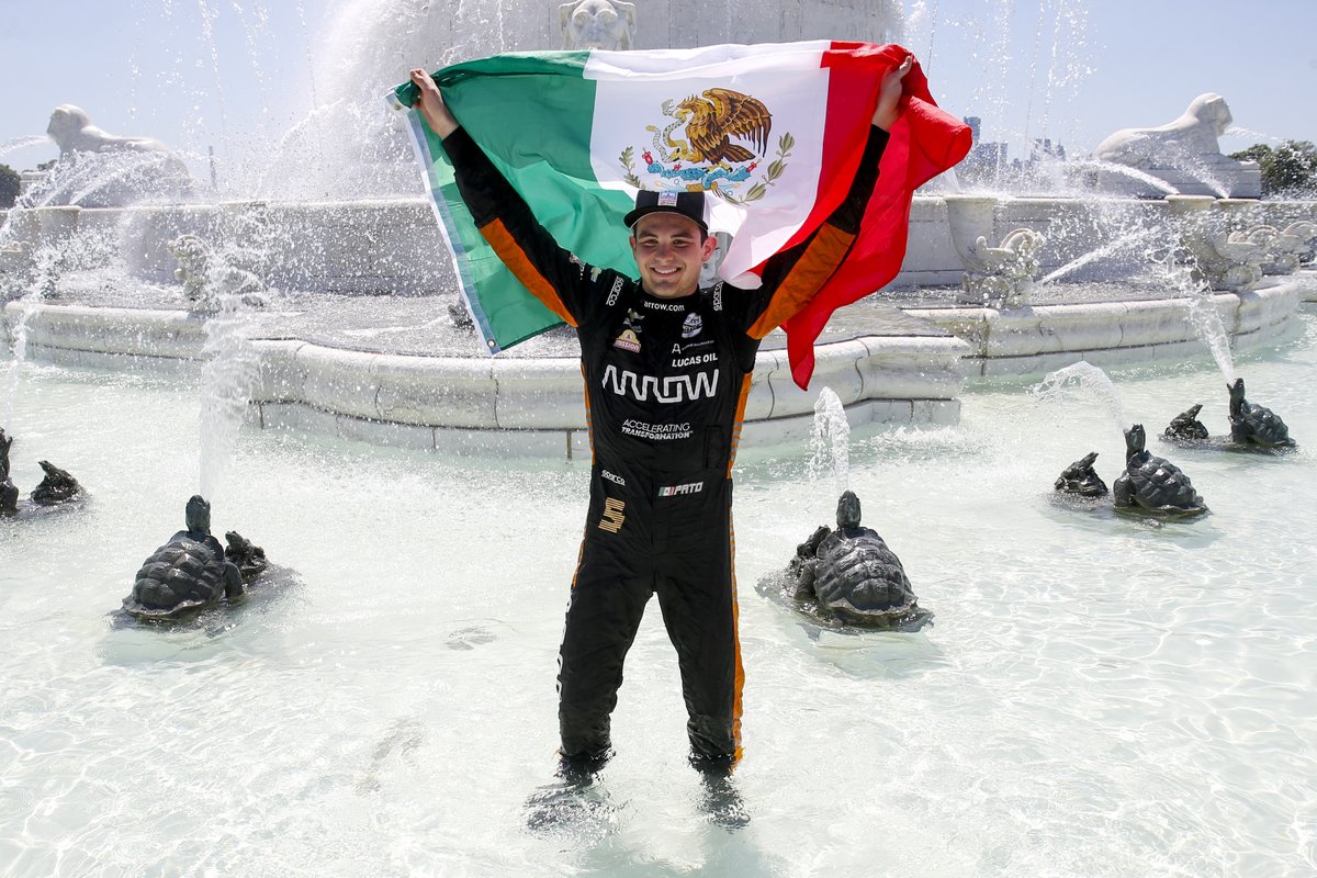 detroitgp's tweet photo. Flash back with us to @Chevrolet #DualInDetroit II in June when @ArrowMcLarenSP driver @PatricioOWard captured his second win of the season and left #DetroitGP with the @INDYCAR championship points lead! #FBF https://t.co/miZMj6FdIl