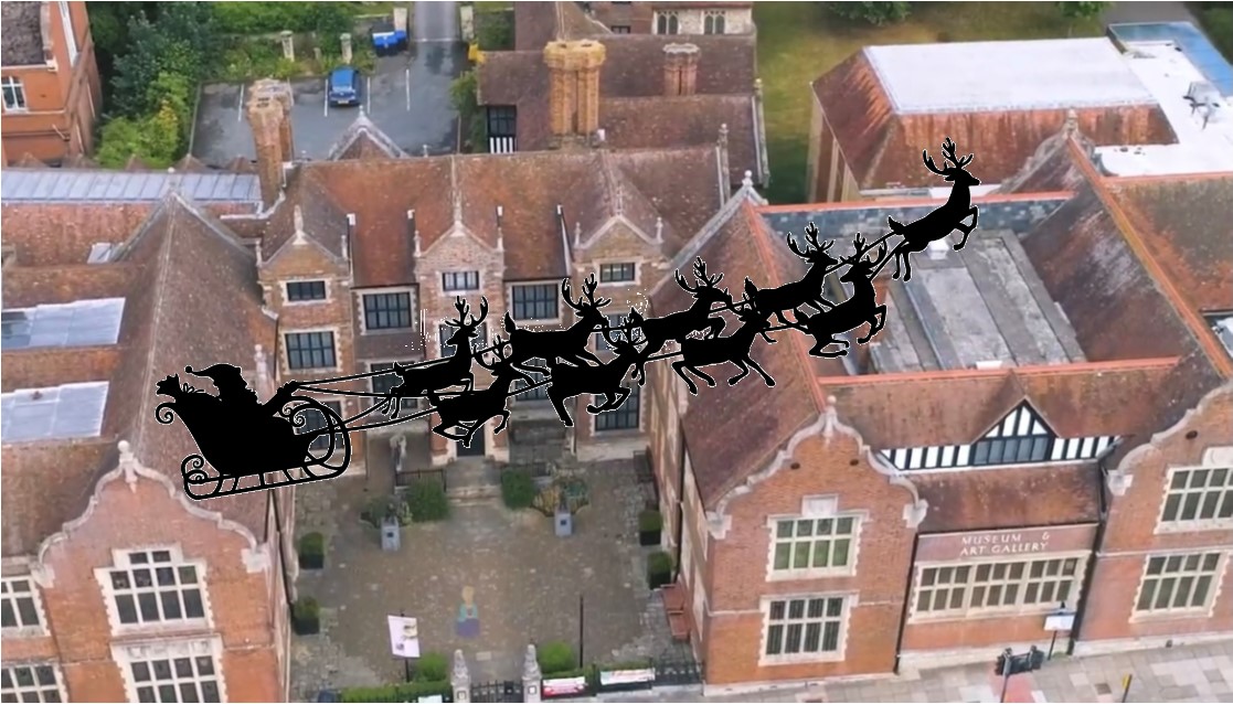 MaidstoneMuseum's tweet photo. Father Christmas has been for a fly by visit to check everything is ready for tomorrow. The elves are excited and ready to welcome children to meet the big man. (Pre-booked tickets only) #ElfReady #FatherChristmas #christmasiscoming https://t.co/C0JzoBvGjE