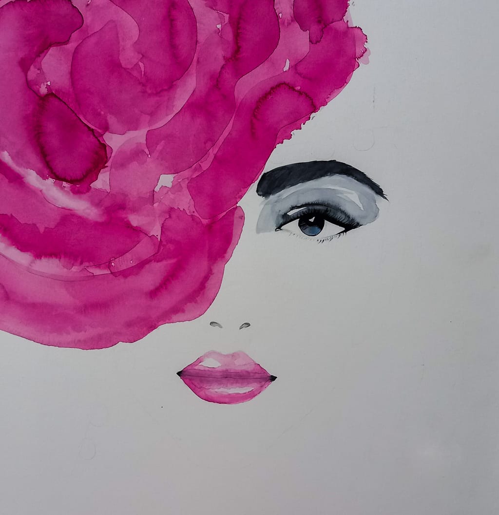 NFTlover55's tweet photo. @ChestrNft This is one of the works of mine which I haven’t been able to mint due to the high price of dollar in comparison with the currency of my homeland,Iran.
The technique used is watercolorzit shows if a woman has beautiful thoughts ,her face will look more beautiful as well https://t.co/ZpwRxQjI8I