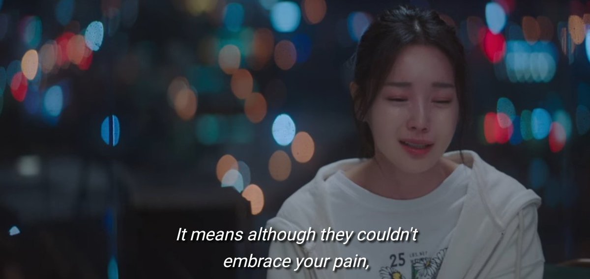 zkdramas_h's tweet photo. "It must've been really hard on you. I hope that there won't be any more pain. It means although they couldn't embrace your pain, they want to give you a warm hug for overcoming those painful days "
I love this episode so much 😭❤
#YouAreMySpring
#YouAreMySpringEp7 https://t.co/T5s38oDUHB