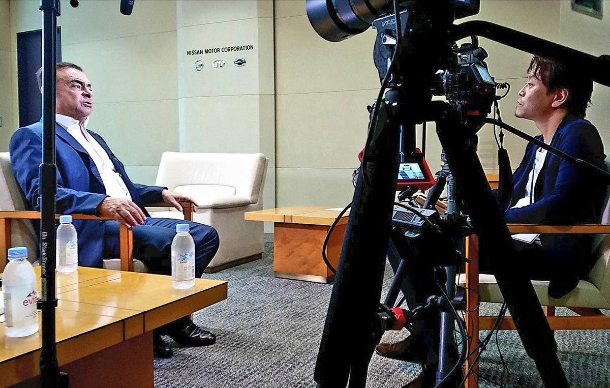 shinkino's tweet photo. I wonder how he is?!? Interview with Carlos Ghosn for Singaporean TV show about NISSAN.
#nissan #CarlosGhosn #interviewer #shinkinoshita #producer #fixer #locationcoordinator #filmphotography #translation #journalist https://t.co/mGK009Gb4t