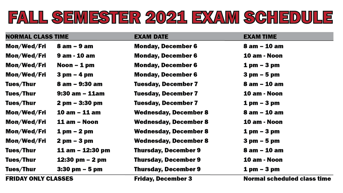 RendLakeCollege's tweet photo. Finals week is fast approaching.
The first step in preparing is to know precisely when your final will be. Check the images below for dates and times for next week.
#RendLakeCollege #WeAreRendLake #InaIllinois #SouthernIllinois #communitycollege #finalsweekprep https://t.co/RRGylP5I5E