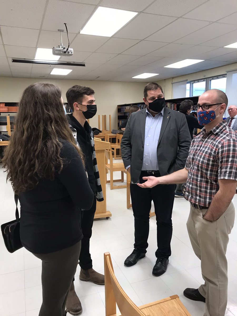 Elwood hosting the Minister responsible for MMSB #StudentEngagement #Citizenship