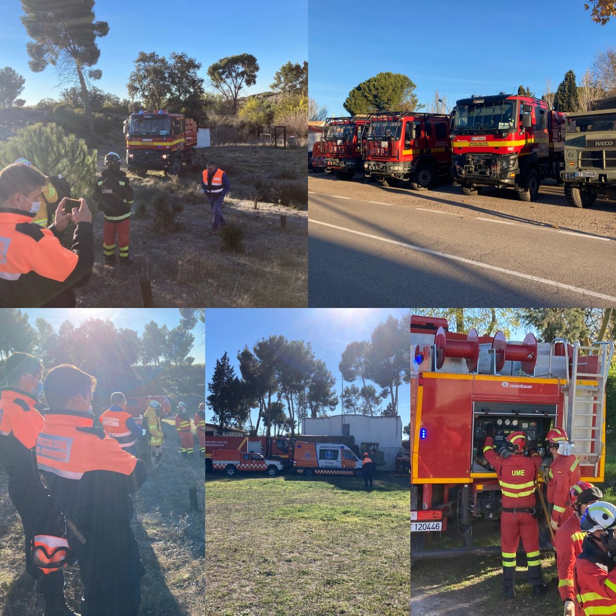 Durante la mañana de hoy estuvimos en las prácticas del curso de OPERACIONES Y DEFENSA CONTRA INCENDIOS FORESTALES EN LA INTERFAZ URBANO-FORESTAL.Con nuestro vehículo de incendios y SVB. <a href="/ProteRivas/">Prot.</a>