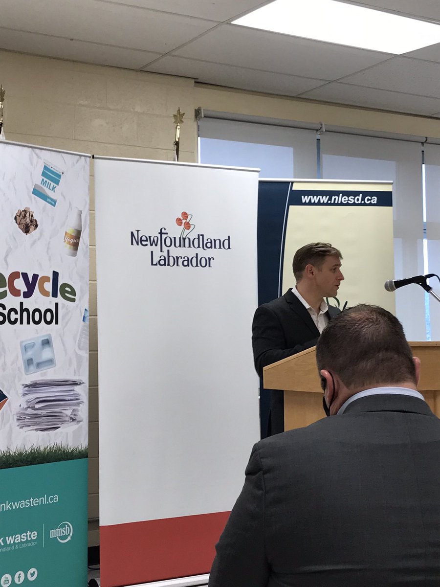 Recycle at School Program. Caring for our Environment. Premier Furey speaks at the launch. #sustainability