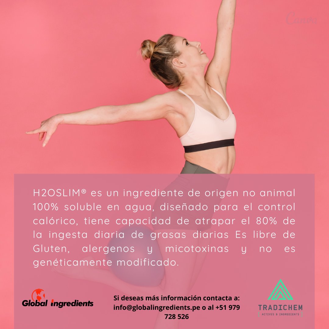 GlobalIngredien's tweet photo. .....permite que H2Oslim sea ideal en complementos alimenticios destinados al control de peso. Si deseas más información contacta a: info@globalingredients.pe o al +51 979 728 526 #h2slim #tradichem #globalingredientssac #globalingredients #atrapagrasa #reducciondepeso https://t.co/L3dDZGXaJO