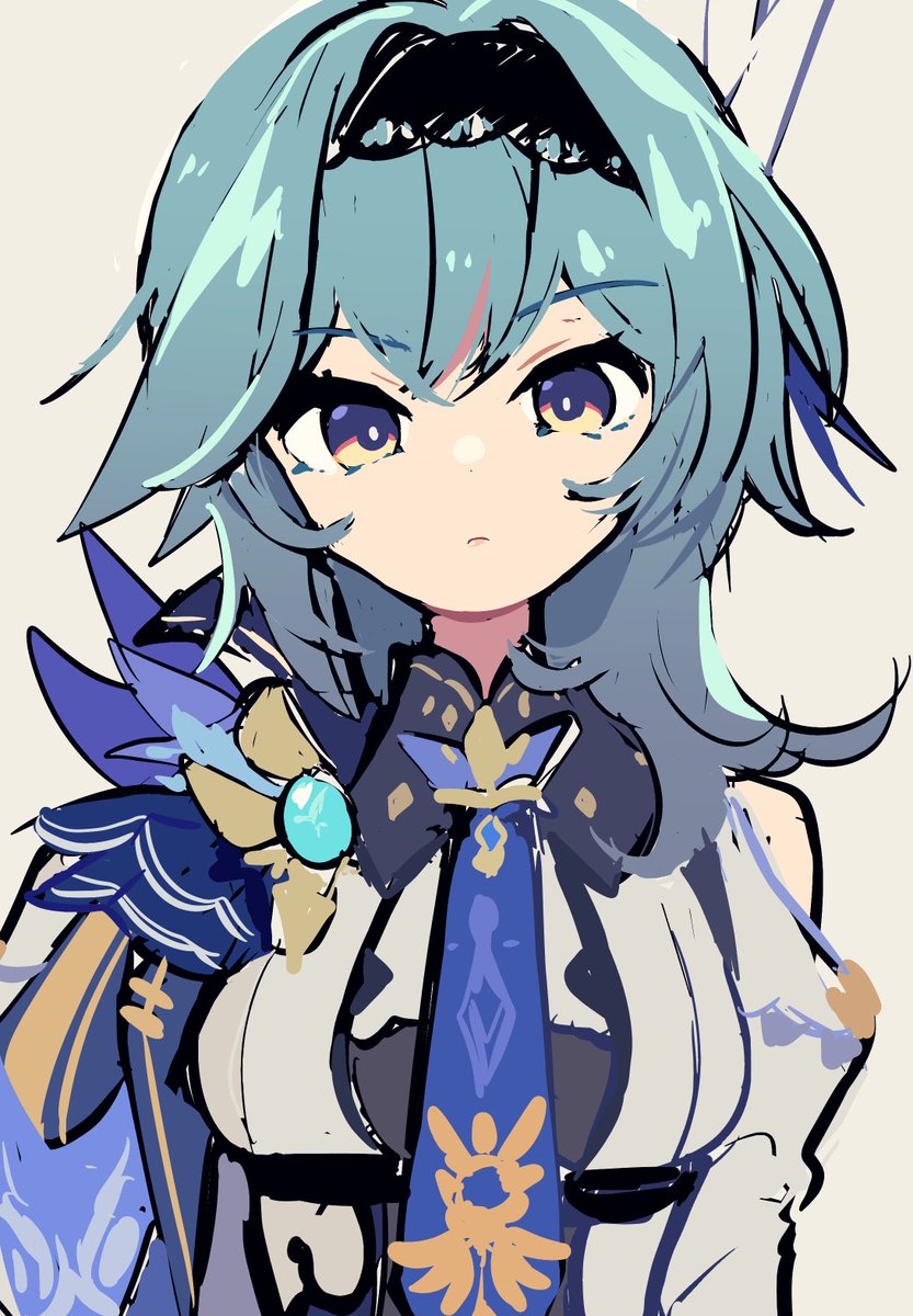 エウルア(原神) 「」|みずはのイラスト