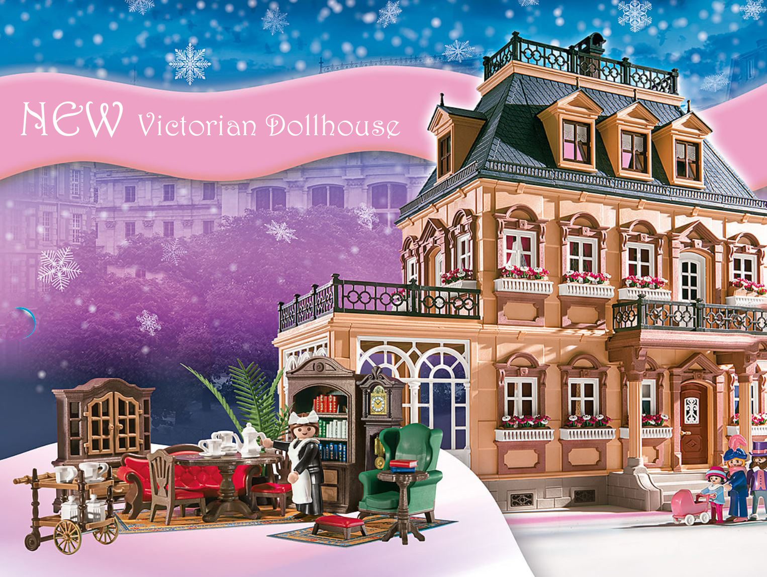 Playmobil UK on X: Welcome to the large Victorian Dollhouse from PLAYMOBIL.   👈 An enchanting toy house with lots of details  that invites imaginative children to retell exciting stories. The #PLAYMOBIL