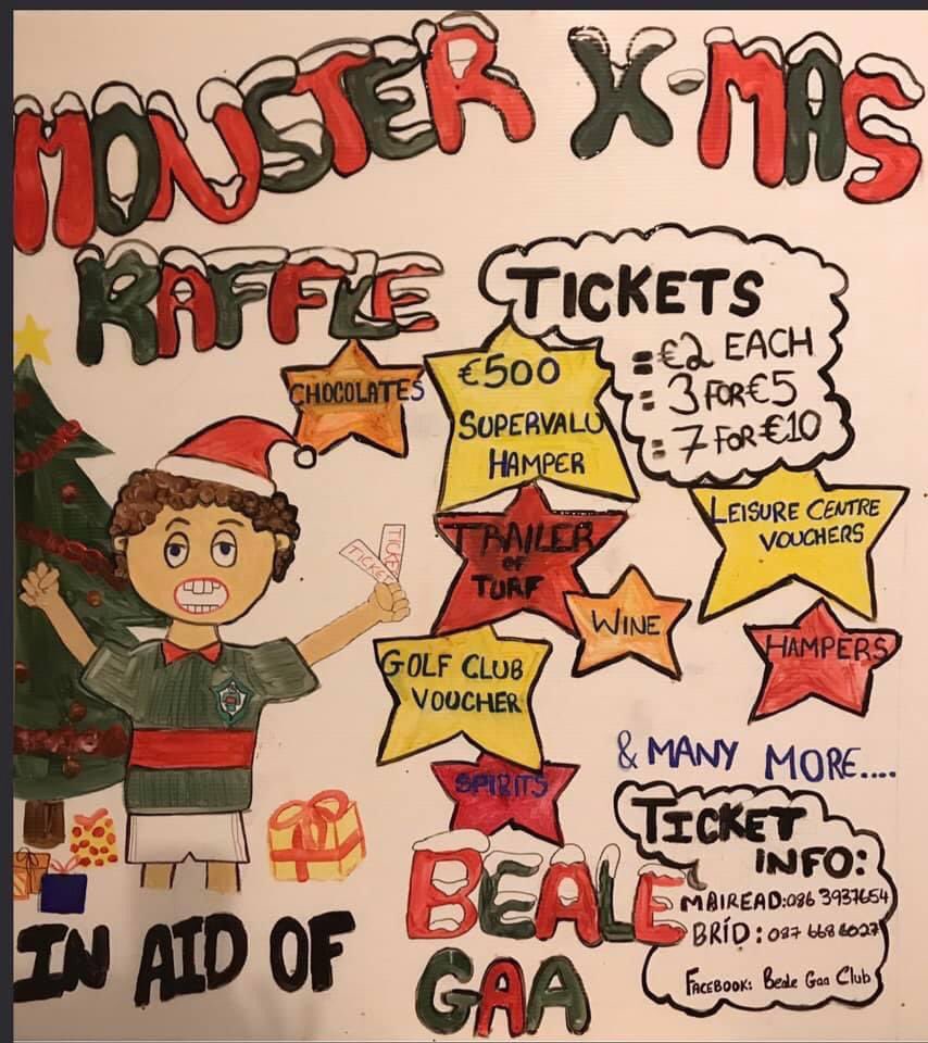 brid_griffin's tweet photo. Monster Xmas Draw. 🎅🏻🎄🎅🏻🎄
Superb prizes and many more! 
Get your tickets this weekend at SuperValu. 
€2 each; 3 for €5; 7 for €10. https://t.co/r1viTU8z81