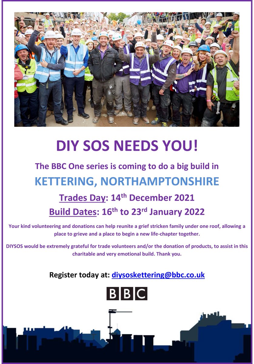 DIY SOS is coming to Kettering!!!