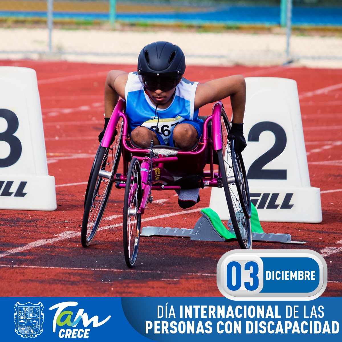 INDETamaulipas's tweet photo. Hoy en el Día Internacional de Personas con Discapacidad, reconocemos el esfuerzo y valentía de cada una de ellas, sobre todo el de nuestros #superatletas. ¡#OrgulloTam! 🔝 https://t.co/fXukRo9jMU