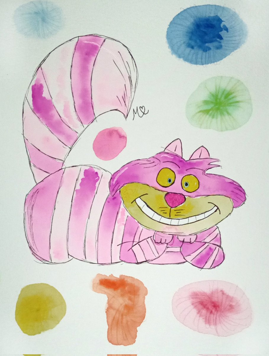 m_acuarelas20's tweet photo. 🤩 #Gato #aliciaenelpaisdelasmaravillas #cuentos #rison #acuarela #animal #dibujos #drawing #arte #art #SIGUEME https://t.co/B1YTETwkp5