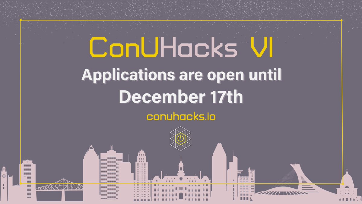 ConUHacks's tweet image. Connect with other hackers on January 29 - 30th for a weekend full of learning, innovation, and excitement at the newest iteration of our Hackathon, @ConUHacks VI! 🤩

Don&apos;t miss out! Round 1 applications are now open until December 17th! 🙌 

Apply now 👉 conuhacks.io