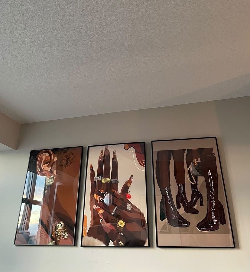 My art in homes😭😍
*clients pic
Size : 24x36 inches