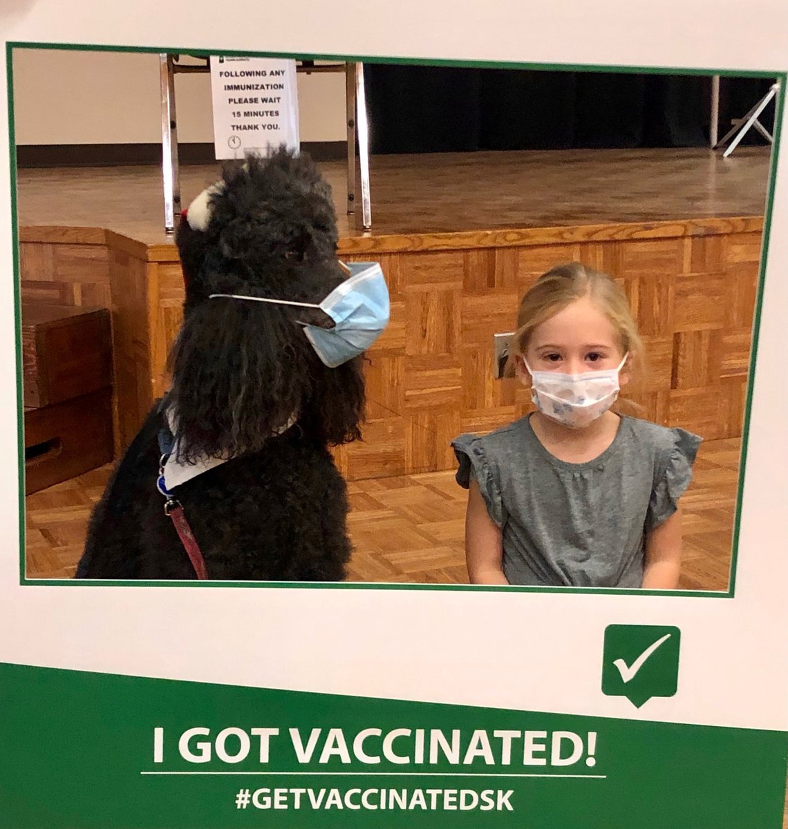 SaskHealth's tweet photo. On Nov 24, another group of #Saskatchewanians became eligible for their COVID-19 vaccinations: kids aged 5-11 yrs.  Vaccination teams sprang into action to create kid-friendly spaces that would make getting a vaccination a little less scary. https://t.co/dI3M1gEfd9 https://t.co/2qXp0C15ka