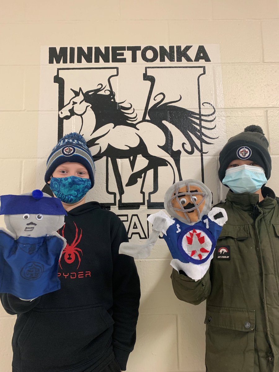 Minnetonka School (@minnetonkalrsd) on Twitter photo It is game day today! Our students and puppets are ready to cheer on the <a href="/NHLJets/">Winnipeg Jets</a>! <a href="/HellaHellebuyck/">Connor Hellebuyck</a> <a href="/27JMorrissey/">Josh Morrissey</a> #GoJetsGo #Hellebuyck #Morrissey It is game day today! Our students and puppets are ready to cheer on the <a href="/NHLJets/">Winnipeg Jets</a>! <a href="/HellaHellebuyck/">Connor Hellebuyck</a> <a href="/27JMorrissey/">Josh Morrissey</a> #GoJetsGo #Hellebuyck #Morrissey